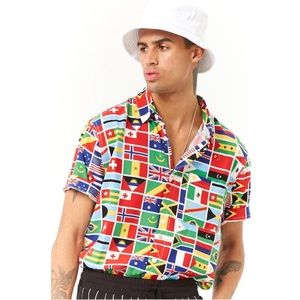 Forever 21 Flag Print Shirt